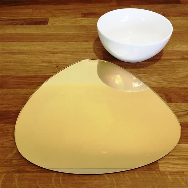 Pebble Shaped Placemat Set - Gold Mirror