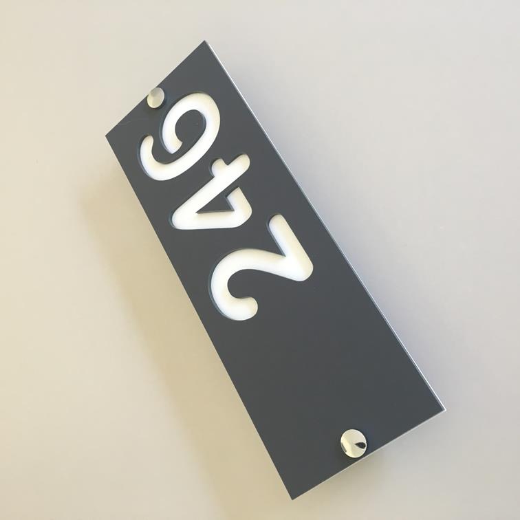 Rectangular House Number Signs