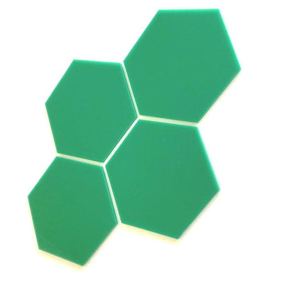 Hexagon Tiles - Green