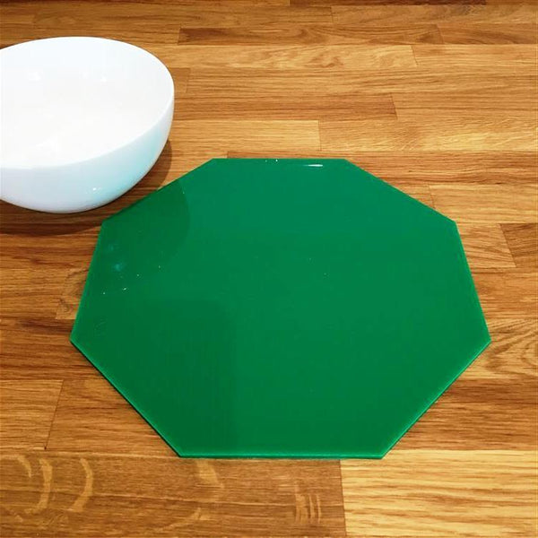 Octagonal Placemat Set - Green