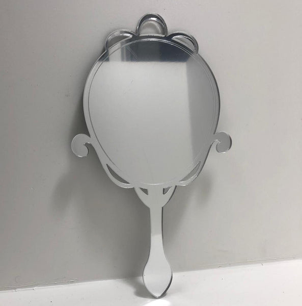 Arts and Crafts Oval Shaped Hand Held Mirrors