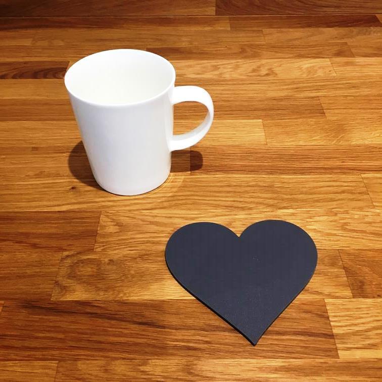 Heart Shaped Coaster Set - Graphite Grey