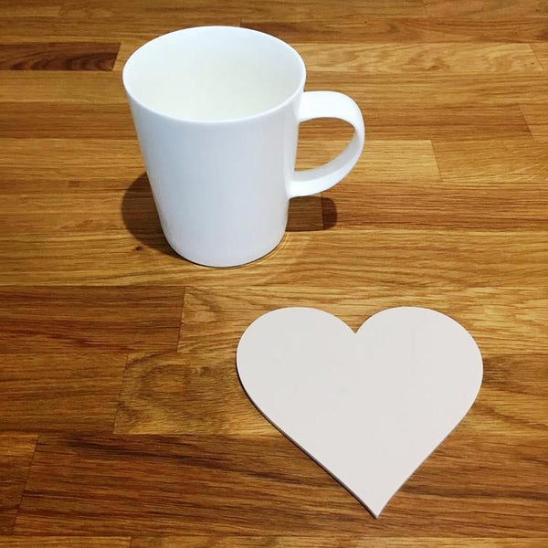 Heart Shaped Coaster Set - Latte