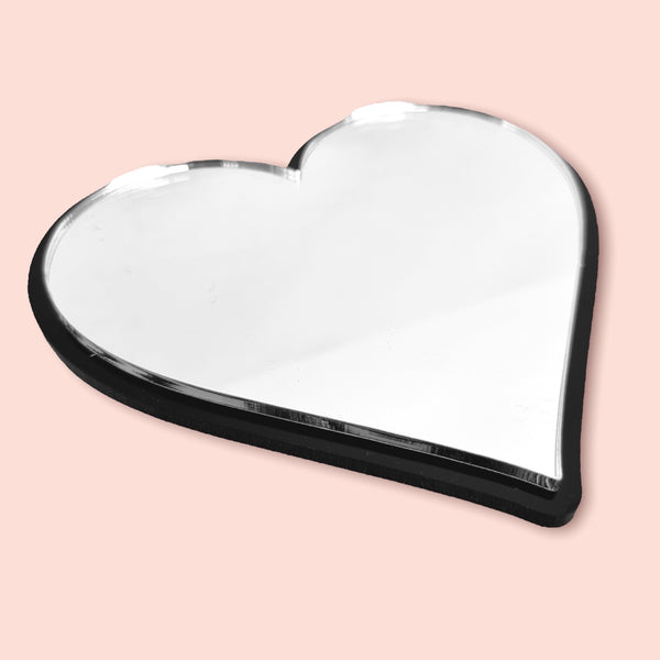 Heart Shaped Mirrors with a Colour Frame of your Choice & Hooks