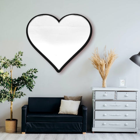 Heart Shaped Mirrors with a Colour Frame of your Choice & Hooks