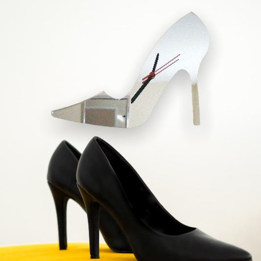 High Heel Shoe Shaped Clocks - Many Colour Choices