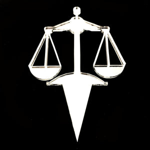 Scales of Justice Cake Toppers