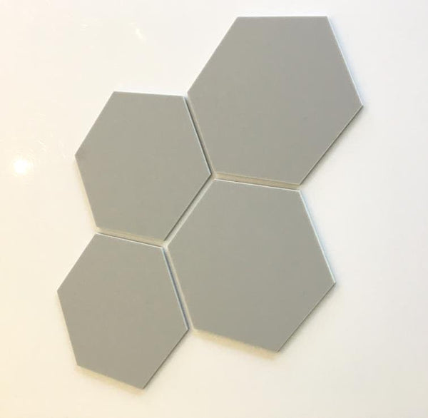 Hexagon Tiles - Light Grey