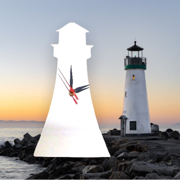Lighthouse Shaped Clocks - Many Colour Choices