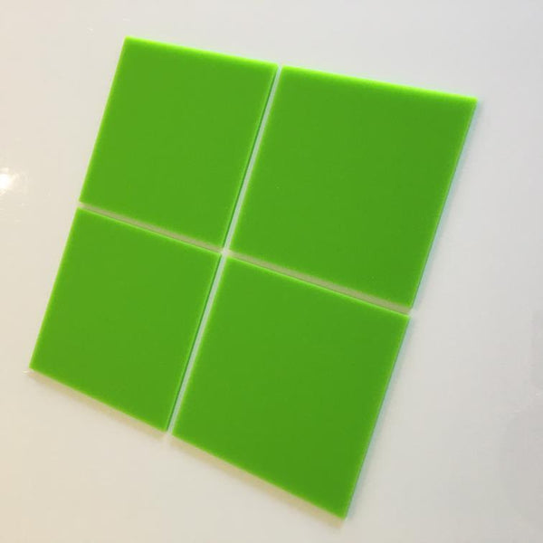 Square Tiles - Lime Green