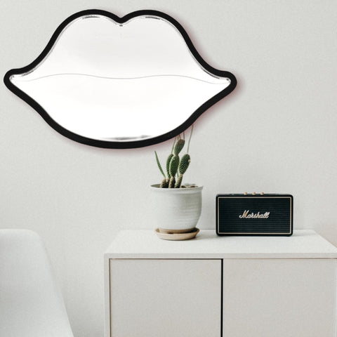 Lips Shaped Mirrors with a Colour Frame of your Choice & Hooks