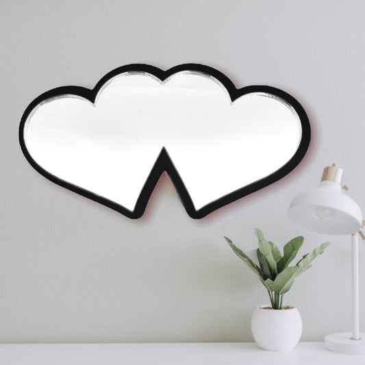 Love Hearts Shaped Mirrors with a Colour Frame of your Choice & Hooks