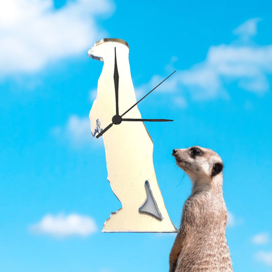 Meerkat Shaped Clocks - Many Colour Choices
