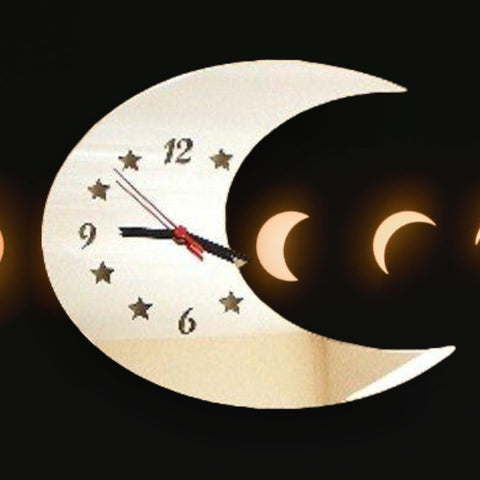 Half Moon Shaped Clocks - Many Colour Choices