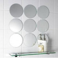 Circular / Round Acrylic Mirror Circle Tiles  - Bespoke Sizes & Engraving Services