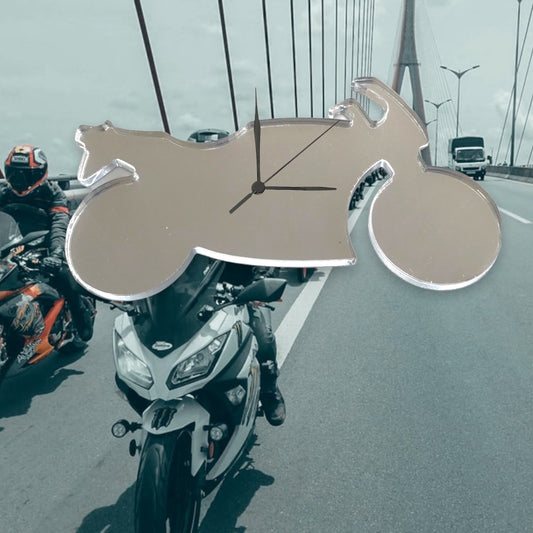 Motorbike Shaped Clocks - Many Colour Choices