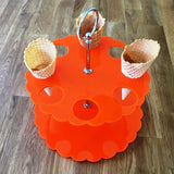 Ice Cream Cone Stand - Orange