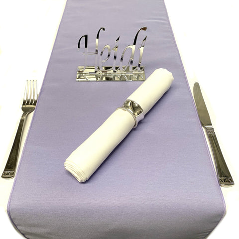 Violet Soft Cotton Linen Feel Table Runners