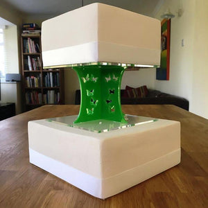 Cake Pillars Square Butterfly - Bright Green
