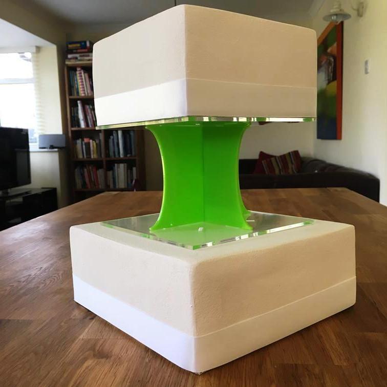 Cake Pillars Square Solid - Lime Green