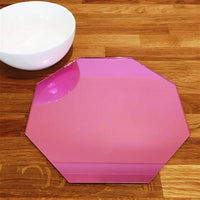 Octagonal Placemat Set - Pink Mirror