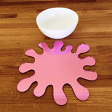 Splash Shaped Placemat Set - Pink Mirror