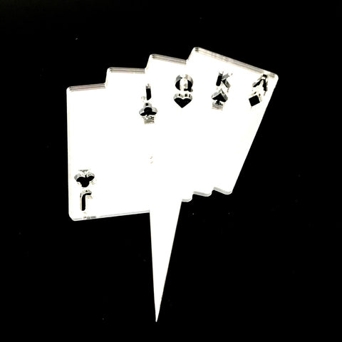 Poker Cards Cake Toppers