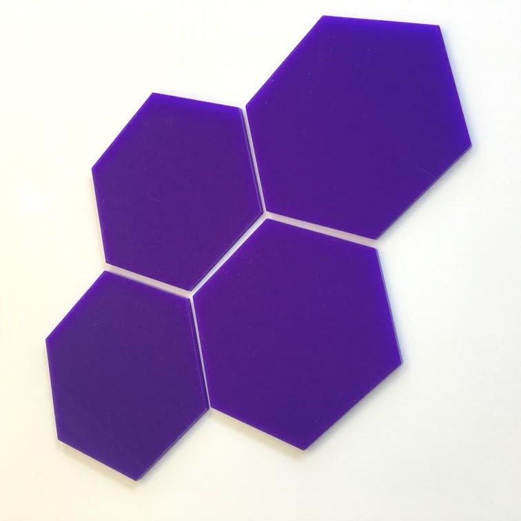Hexagon Tiles - Purple
