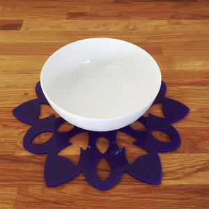 Snowflake Shaped Placemat Set - Purple