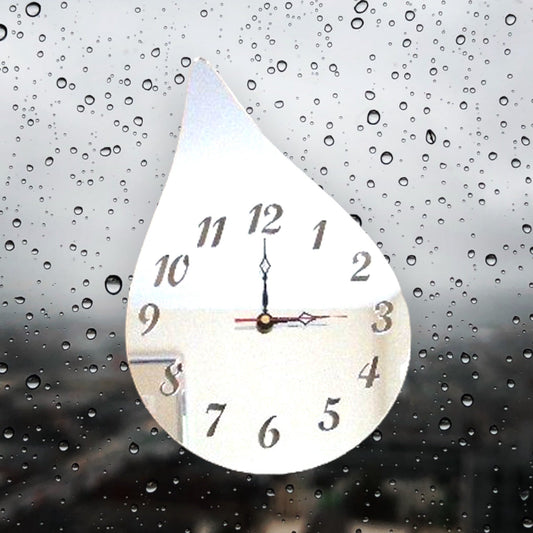 Raindrop Shaped Clocks - Many Colour Choices