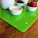 Rectangular Serving Mat/Table Protector - Lime Green Gloss