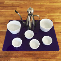 Rectangular Serving Mat/Table Protector - Purple Gloss