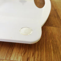 Round Flat Serving Tray - Yellow