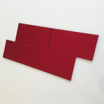 Rectangular Tiles - Red Mirror
