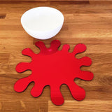 Splash Shaped Placemat Set - Red Mirror