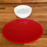 Oval Placemat Set - Red