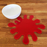 Splash Shaped Placemat Set - Red