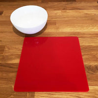Square Placemat Set - Red