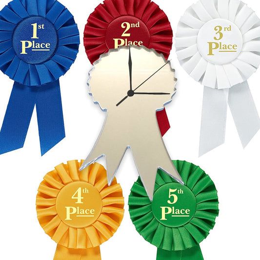 Rosette Shaped Clocks - Many Colour Choices