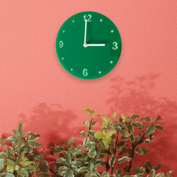 Round Shaped Two Colour Clocks - Many Colour Choices
