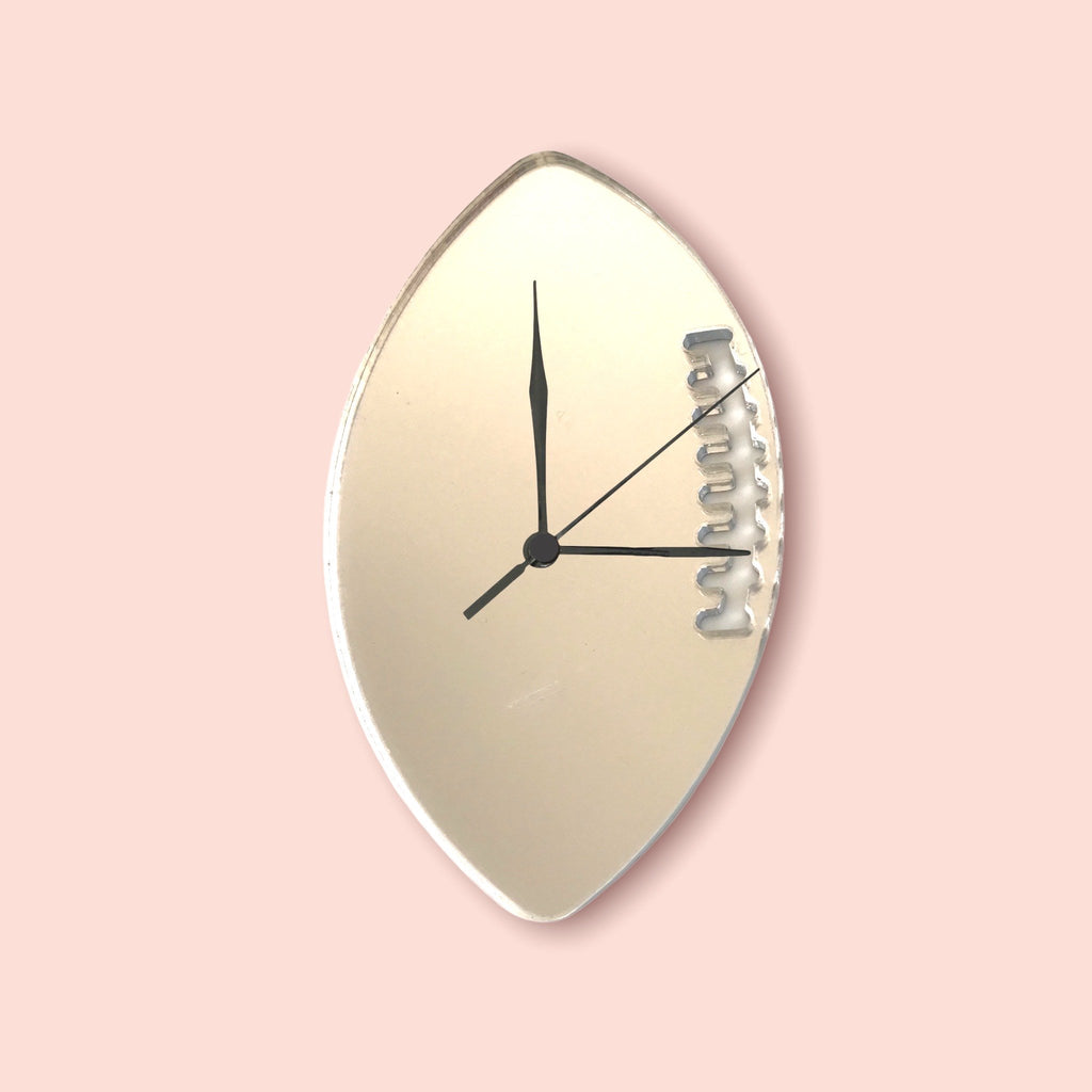 Insane Clock Rugby Rugby Ball Shaped Clocks - Many Colour Choices – SuperCoolCreations