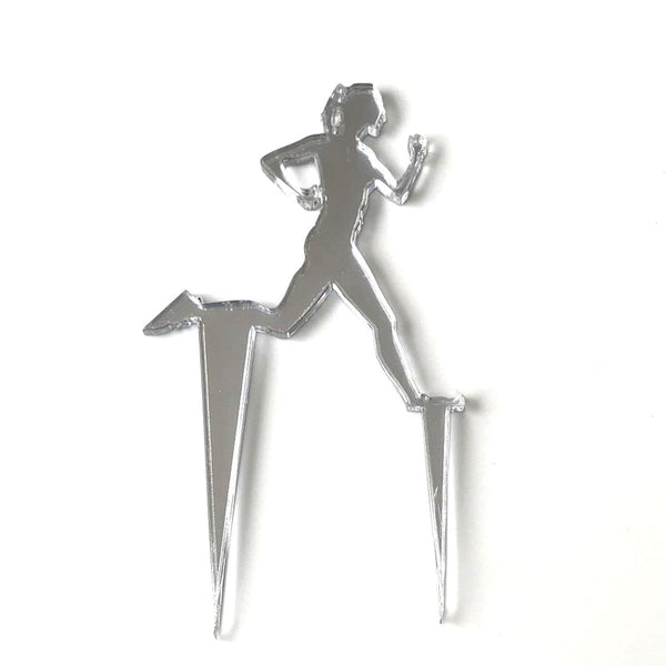 Running Lady Cake Toppers