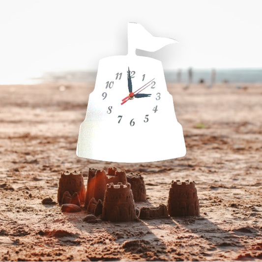 Sand Castle Shaped Clocks - Many Colour Choices