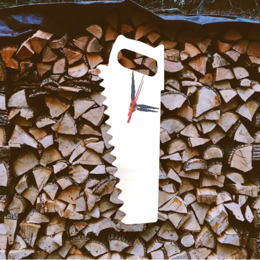 Saw Shaped Clocks - Many Colour Choices