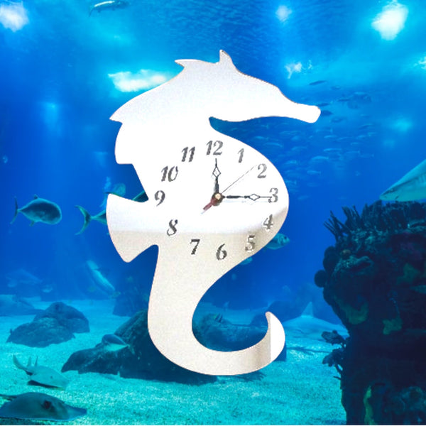 Seahorse Shaped Clocks - Many Colour Choices