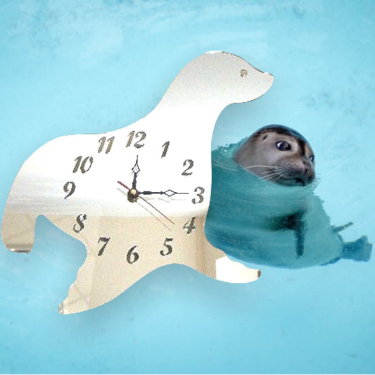 Seal Shaped Clocks - Many Colour Choices