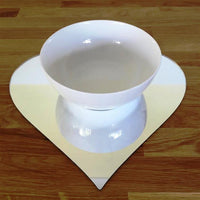 Heart Shaped Placemat Set - Mirrored