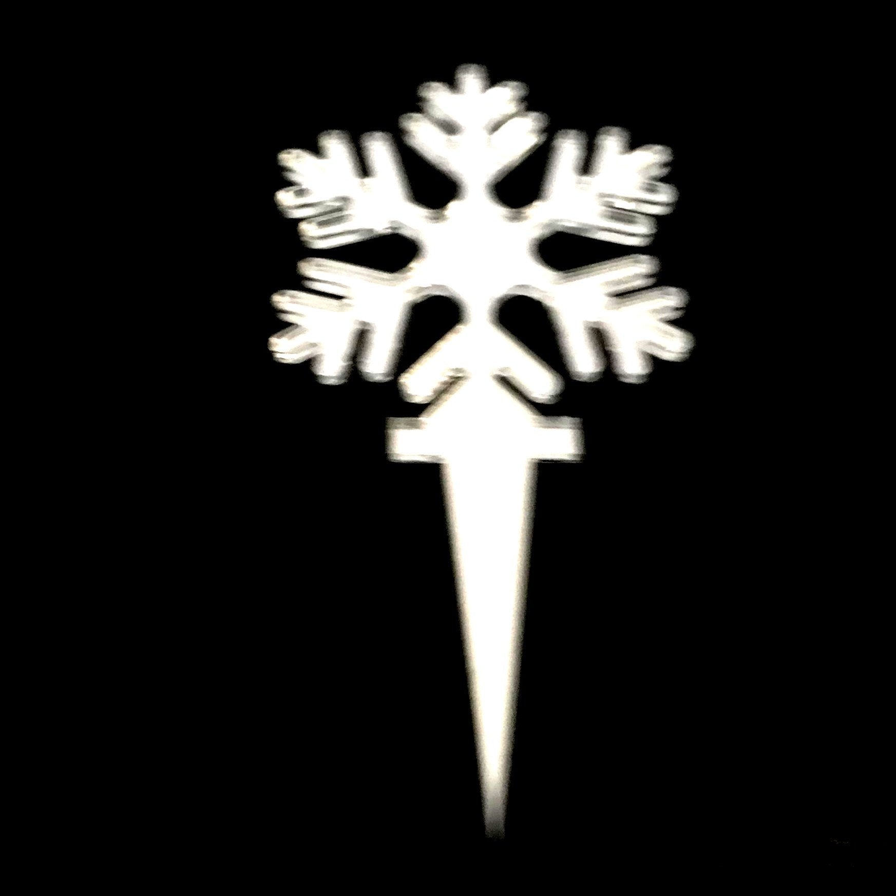 Snowflake Cake Toppers