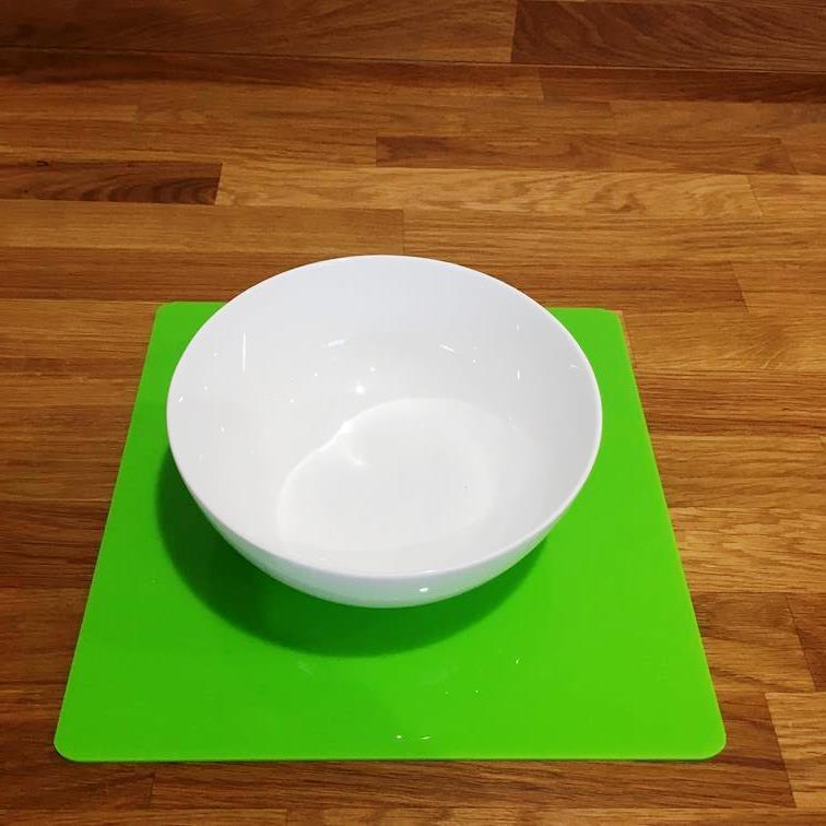 Square Placemat Set - Lime Green