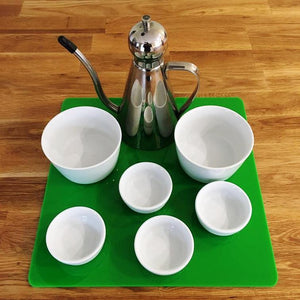 Square Serving Mat/Table Protector - Bright Green Gloss